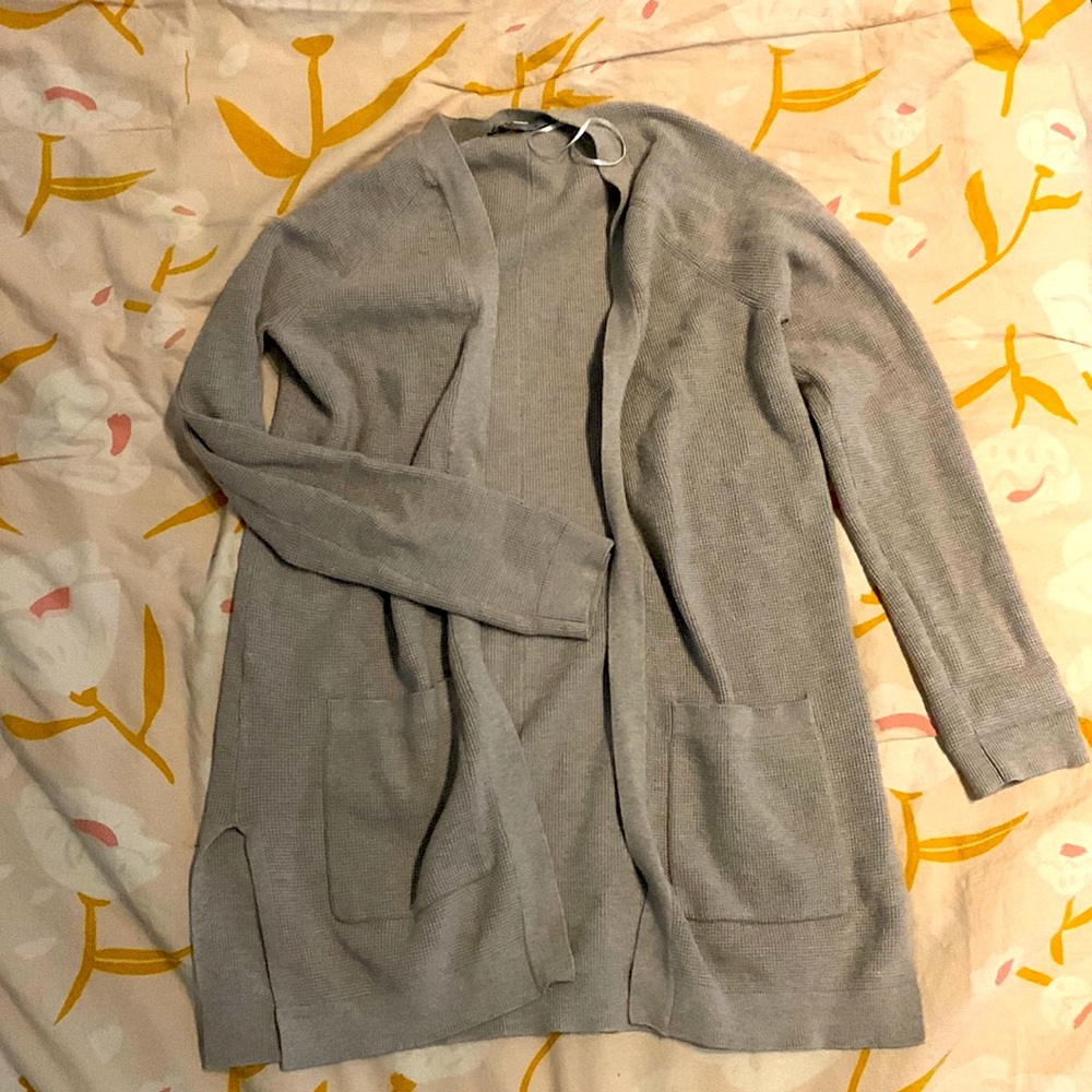 Gray soft long sleeve Shaw